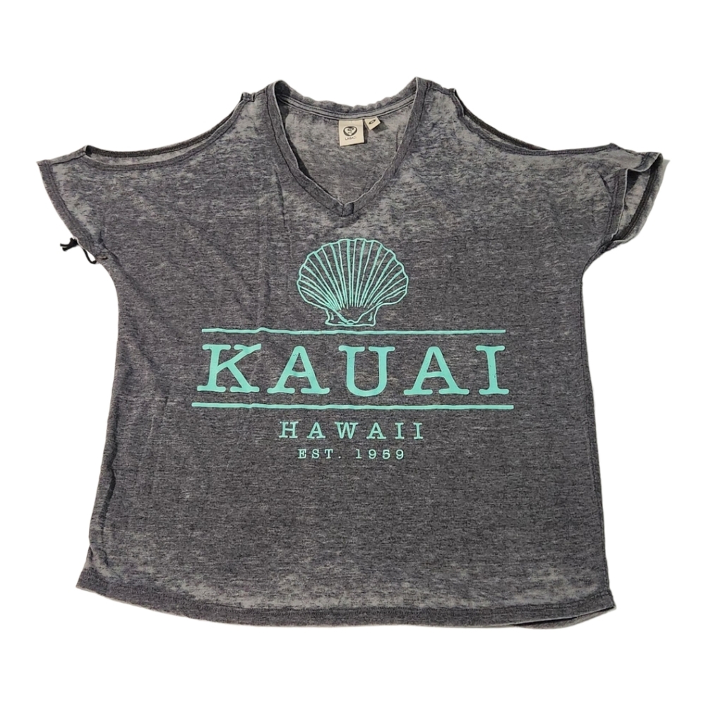 Lagaci Grey Kauai Hawaii shirt Small